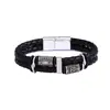 Moda Europeia e Americana Pulseira de Couro de Camada Dupla E-commerce Novo Estilo Escandinavo Pulseira de Couro com Padrão Retrô Masculino Pulseira