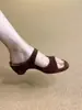 Sandalias Casuales Cómodas Versátiles Chuyuji con Tacón Grueso de 4.5 cm para Mujer Verano 2026 Punta Abierta Cierre de Velcro