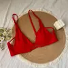 Nova Roupa Íntima Feminina com Bojo Triângulo Cetim Costas Bonitas Sutiã Feminino Sexy Estilo Bojo de Orelha de Coelho Sem Aro Suporte Macio