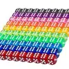 Dado de Cristal Transparente 14mm Cor Pontilhada Peneira Xadrez Mahjong KTV Fábrica de Dados de Acrílico Atacado