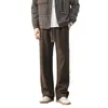 Calça banana estilo americano, calça esportiva casual de cintura média para outono para homens, nova, de corte solto, com bom caimento, perna reta, comprimento total, moletom, moderna