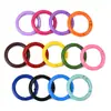 Pingente Chaveiro Anel Aberto Colorido Pintado Liga de Zinco Acessórios para Joias DIY Fecho de Mola Gancho para Bolsa
