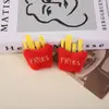 Pingente de Pelúcia Desenho Animado Boneca Broche Fofo Hambúrguer Batata Frita Torrada Boneca Coxa de Frango Chaveiro Acessórios Decorativos