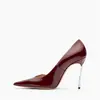 Zapatos de Salón de Tacón Alto Fino con Boca Hueca de Punta Europeos y Americanos 2024 Zapatos Individuales Color Punta Redonda Clásica Pedir Sichuan Chengdu Mujeres