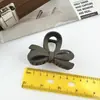 Novo Grampo de Cabelo Fosco com Laço Assimétrico para Cabelo de Trás de Mulheres, Elegante Grampo de Tubarão Hairpin Hairpin