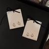 Pendientes de perlas dulces para mujer, estilo coreano, elegantes, de plata S925, con pasador, estilo nicho, artísticos.