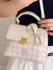 Bolso Pequeño de Alto Valor Estético para Mujer, Nuevo Modelo Primavera 2026, Diseño de Nicho de Lujo Ligero, Bolso de Hombro Lindo con Lazo, Bolso Cruzado