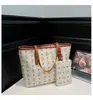 Moda Nova Primavera 2026 Estampa de Urso Alta Qualidade Grande Capacidade Versátil Simples Bolsa de Ombro Único Tote Mãe e Filho