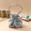 Bolso Cruzado de Perlas Estilo Nuevo, Directo de Fábrica, en Stock, Bordado con Estilo Chino Tradicional, Bolso Casual Versátil de Algodón con Cordón Estilo Cheongsam