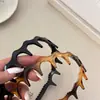 Accesorios para el Cabello Coreanos Diadema Ondulada Sencilla para Mujeres con Parte Superior del Cráneo Alta, Diadema Pinza Versátil para Salir y Lavarse la Cara, Nuevo Estilo 2025