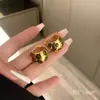 Pendientes de estilo antiguo europeo y americano Pendientes de estilo francés de lujo ligero de alta gama únicos Pendientes de diseño de nicho nuevo Pendientes retro para mujer