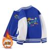 Roupas de beisebol para meninos casaco infantil combinando outono e inverno New College estilo meninos bonito forro de lã média grossa top