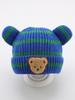 Gorro de bebé de invierno para bebé niño, gorro de lana con rayas de oso súper lindo, gorro de punto para otoño e invierno para recién nacidos.
