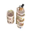 Estante de almacenamiento tipo crema, carrito de bocadillos, soporte para cosméticos, estantería de dormitorio, mesita de noche, estante de almacenamiento móvil debajo de la cama