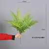 Samambaia mimosa folha de samambaia cauda de leque planta parede decoração macia arranjo de flores material de folha grama artificial galho grande samambaia persa