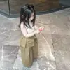 Conjunto de Roupa Estilo Coreano para Meninas 2026 Nova Roupa de Verão Infantil Colete de Manga Curta Calça de Bebê Tendência Conjunto de Duas Peças Fashion