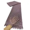 Tejido de Encaje Bordado Floral Pequeño de Ancho Completo Soluble en Agua, Material de Guipur Hueco de Color Sólido para Ropa y Vestidos
