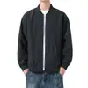 Chaqueta de Otoño de Marca Americana de Moda para Estudiantes de Secundaria Hombres, Versátil Estilo Japonés Atractivo Holgado Resistente al Viento Casual Chaqueta Superior
