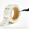 Foil Autoadhesivo Transparente con Logo de Marca Estampado en Caliente Pegatinas Etiquetas para Empaque de Perfumería de Alta Gama