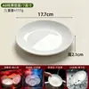 Platos de melamina, platos de plástico de grado comercial para restaurantes, platos redondos para restaurantes de comida rápida, hoteles y buffets, platos de imitación de porcelana ósea
