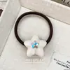 Corea del Sur Nuevo Estilo Alta Calidad Elegante Amor Brillo Flor Cuerda para el Cabello Simple Versátil Payon Cuerda para la Cabeza Tendón de Goma Accesorios para el Cabello