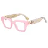 Gafas Cuadradas Retro de Colores Gelatina Europeas y Americanas Transfronterizas Sin Graduación para Mujer, Monturas de Gafas Versátiles de Marco Grande Color Tinta de Moda para Hombre