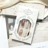 Amazon Venda Quente Transfronteiriça Unhas Vestíveis Dama Gentil Poá Olho de Gato Degradê Manicure Pronta Unhas Postiças Peças de Manicure