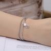 Venta Caliente Transfronteriza Europea y Americana Moda Simple Acero de Titanio Corte Dibujo Animado Hueco Piña Pequeña Material 304 Acero Inoxidable Pulsera