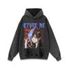 Suéter de manga larga con estampado de dibujos animados vintage Harajuku para hombres y mujeres, sudadera con capucha de marca de moda callejera japonesa para parejas