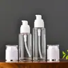 Botella de Vidrio Transparente para Loción Productos para el Cuidado de la Piel Botella Vacía Tónico Cosméticos Embotellado Botella Pequeña de Muestra Esencia Botella de Rocío Puro