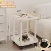 Mesa Auxiliar para Sofá, Mesa de Centro Móvil, Estante de Almacenamiento, Mesita de Noche para Dormitorio, Mini Gabinete Auxiliar de Moda para Apartamentos Pequeños