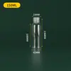 Garrafa de Apertar Transparente Produção Viagem Loção Cosméticos Sub-Garrafa Amostra Garrafa Vazia Plástico Transparente Garrafa com Tampa Flip-Top
