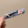 Pinza para el pelo de plátano estilo coreano y japonés, Nueva pinza transparente de torsión cruzada, Pinza vertical para coleta trasera con dientes, Pinza para el pelo