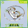 Producción preferencial de botones apilados pegatinas de oro UP pegatinas metálicas chapado en oro plata níquel metal botones divididos estándar láser