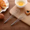 Batidor de Huevos de Hierro Electrochapado 2 Tamaños 15.5cm 18.5cm | Batidora Manual | Ligero | Fácil de Limpiar | Herramienta Profesional de Cocina para Panadería Restaurante Hogar