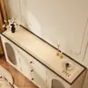 Tapete Protetor para Aparador Retrô, Tapete Impermeável e à Prova de Óleo para Tampo de Rack de TV, Sensação de Luxo Leve e de Alta Qualidade, Tapete para Gabinete de Sapatos de Entrada
