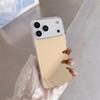 Funda Espejo Adecuada para iPhone 16E con Bordes Redondeados y Espejo de Maquillaje Transparente para Mujer Apple 15 Pro, Funda Protectora de Cobertura Total 14