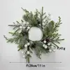 Decoraciones Navideñas, Bayas Artificiales, Decoración del Hogar, Portavelas, Corona, Decoración de Mesa, Anillo de Velas Navideño