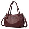 Bolsa Bolsa Feminina Nova Moda 2024 Bolsa Transversal Bolsa de Ombro Feminina Atmosfera Feminina Bolsa de Mão Feminina de Meia-Idade Cabelo Feminino de Uma Peça