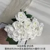 Ramo Artificial con 18 Rosas para Arreglos Florales de Boda, Decoración Floral de Mano, Flores Artificiales para Exportación