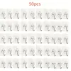 50 PIEZAS ganchos de pared resistentes de alta adherencia compatibles con múltiples superficies, ganchos adhesivos transparentes y sin rastro - ganchos transparentes y reutilizables, no dañan, instalación en pared sin clavos, ganchos prácticos para toallas y tazas para baños y cocinas, adecuados para marcos de fotos y azulejos