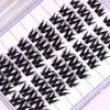 Cílios Postiços Espessos e Volumosos, Cílios em Formato V para um Look Ocidental, Atacado de Fábrica, Cílios Transfronteiriços, Cílios Individuais Cacheados em Cacho