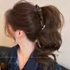 Pinza Banana de Satén con Lunares de Alta Calidad para Mujer, Estilo de Gama Alta, Pinza para Cola de Caballo, Horquilla Vertical, Accesorio para el Cabello