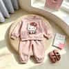 Lindo Conjunto para Niñas 2026 Nuevo Estilo Coreano Celebridad de Internet Infantil de Moda Casual Deportivo Sudadera y Pantalones Conjunto de Dos Piezas de Moda