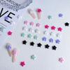 Venta al por mayor Celebridad de Internet colorido Forma barroca amor estrella de cinco puntas joyería para uñas resina decoración de uñas para chica bonita