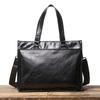 Luojia Nova Bolsa de Viagem Masculina de Couro para Negócios, Bolsa de Ombro Transversal para Laptop de 15,6 Polegadas