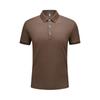 230g 70 algodón de fibra larga de tres cabos color liso cuello solapa manga corta camisa polo personalizada ropa de trabajo para personal de empresa bordado