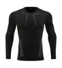 Ropa de entrenamiento de secado rápido para deportes al aire libre de fábrica transfronteriza, top de manga larga, camiseta de compresión para correr y fitness para adultos y niños