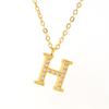 Verão moda titânio aço diamante carta colar feminino all-match cross-border 26 Inglês carta pingente clavícula cadeia atacado