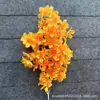 Suprimentos para Casamento Flores Artificiais 4 Pétalas Grande Queda de Neve Cerejeira Artificial de Alto Padrão Guia de Estrada para Teto Buquê Artificial Fabricante Atacado